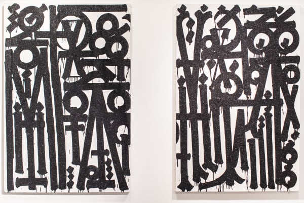 RETNA, Untitled Diptych I & 2, 2020