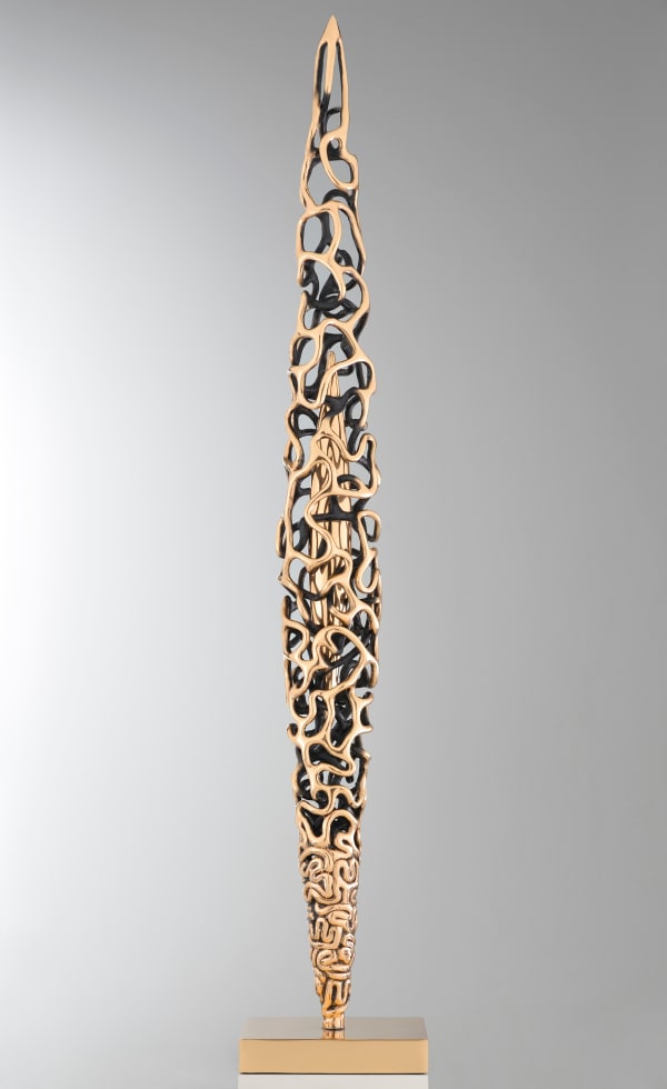 Gianfranco Meggiato Doppio Fuso, 2022 Painted bronze 150 x 25 x 25 cm 59 x 9 7/8 x 9 7/8 in (Edition record)