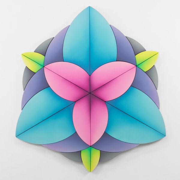 Jan Kaláb Blooming Kaleidoscope 924, 2024 Acrylic on canvas 150 x 135 cm 59 x 53 1/8 in