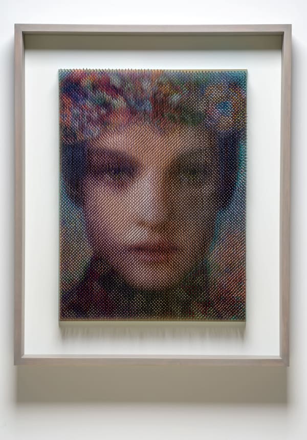 Maxim Wakultschik Phoenicia, 2025 Coloured Wood Sticks 100 x 80 cm 39 3/8 x 31 1/2 in
