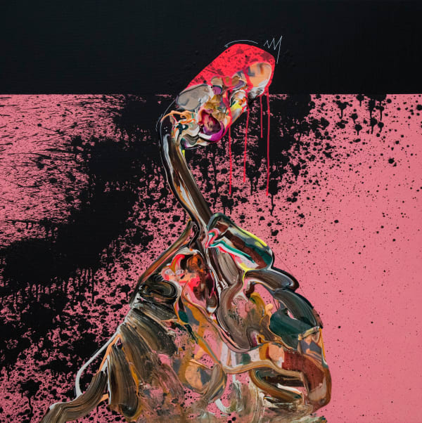 Vladinsky Posture N. 20, 2024 Acrylic and Special Molding Paste. 127 x 127 cm 50 x 50 in