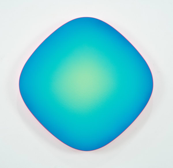 Jan Kaláb, Blue Glow in Green Field, 2022