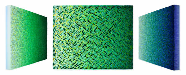 Zhuang Hong Yi Ephemeral Rainforest, 2023 Acrylic on fine rice paper mounted on canvas. 120 x 150 cm 47 1/4 x 59 in