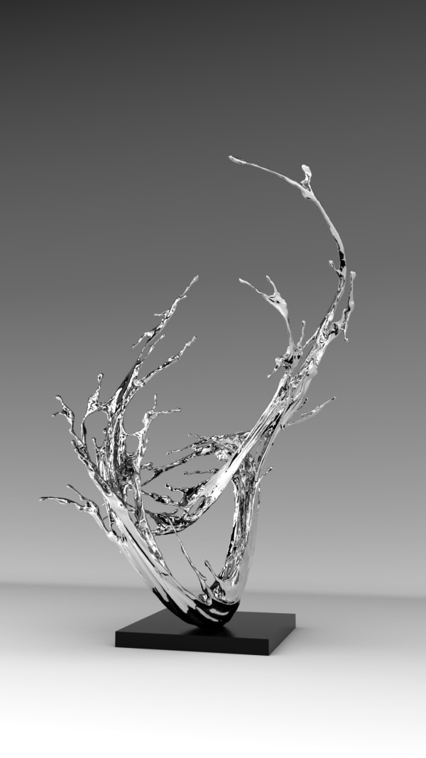 Zheng Lu, Water in Dripping - Eddy, 2024