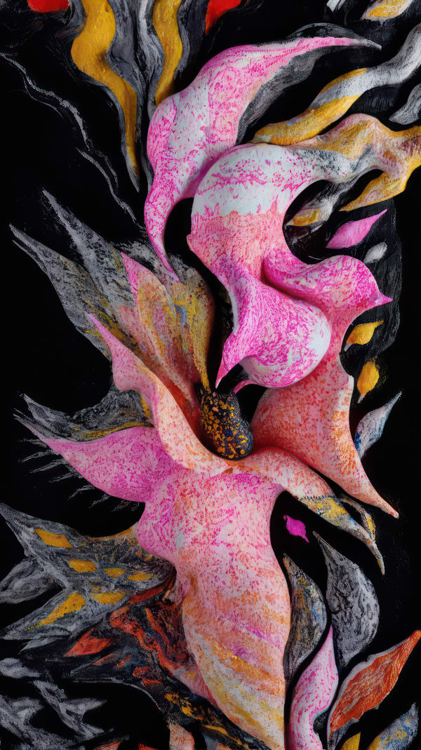 Yawanawa & Refik Anadol Winds of Yawanawa #004, 2023 Winds of Yawanawa is a collection of 1000 unique Data Paintings that harness weather data from the tribe’s village in the Amazon rainforest including wind speed, gusts, direction and temperature. This data then merges with the works of young Yawanawa artists, resulting in a mesmerising play of traditional shapes and colours of data pigmentation. The Winds of Yawanawa collection will bring the nuances of Yawanawa art to the digital world with the aim of preserving their rich culture. Each NFT Data Painting from the YAWANAWA collection of 1000 is a Unique Generative Ai MP4 video | 60 second loop with soundtrack Including unique signed archival print (framed)