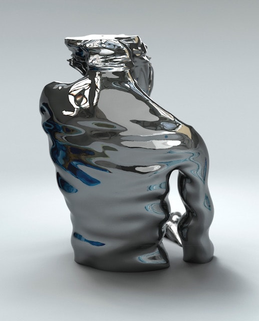 Tian Yonghua Touch, 2018 Stainless steel. 50 x 45 x 55 cm 19 3/4 x 17 3/4 x 21 5/8 in Edition of 8