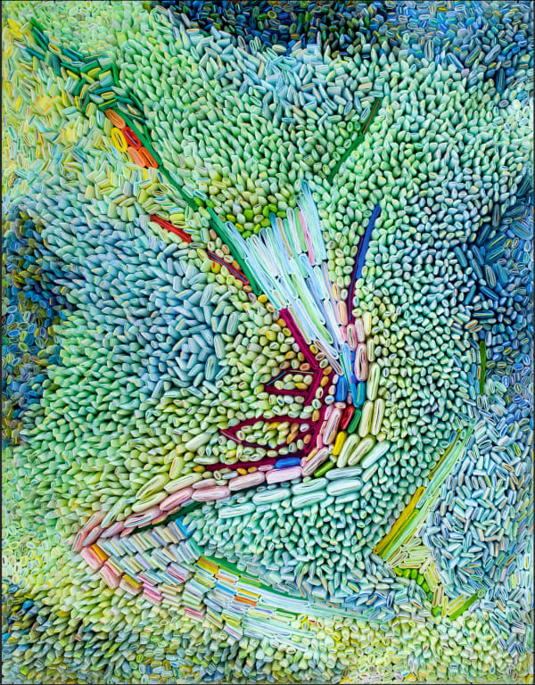 Ilhwa Kim A measure of the peak, 2024 Hand-dyed Hanji Paper 93 x 119 x 13 cm 36 5/8 x 46 7/8 x 5 1/8 in