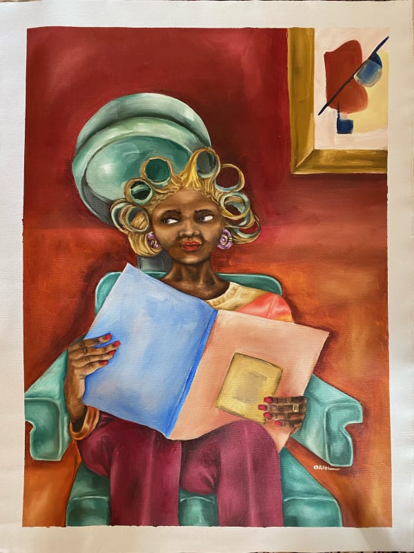 Mookho Ntho, Under The dryer I, 2021