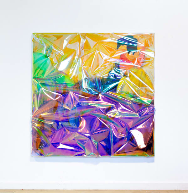 Sophie Victoria In My Labyrinth Square, 2024 Acrylic and Vinyl on Italian Polyester 150 x 150 cm 59 x 59 in