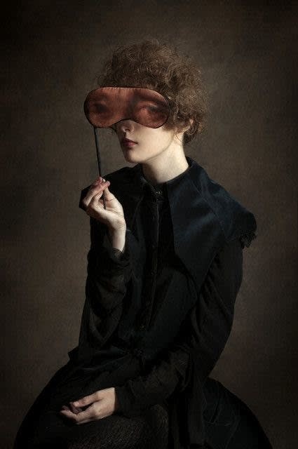 Romina Ressia The mask of Mona Lisa Signed and edited on verso, with signed COA Archival pigment print 30 x 20 cm 11 3/4 x 7 7/8 in (Edition record)
