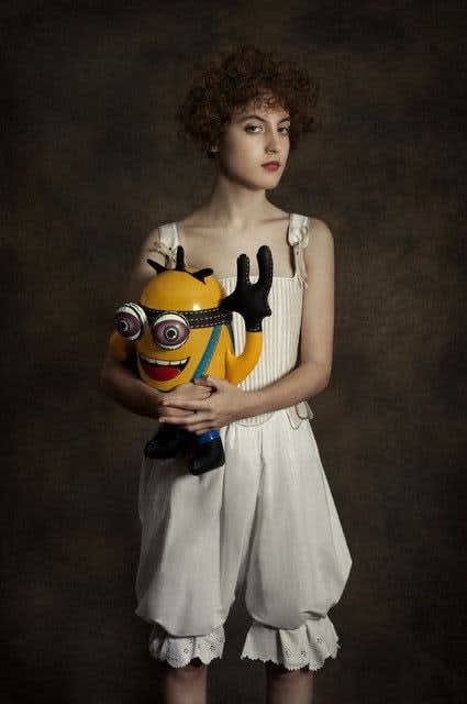 Romina Ressia Girl with Inflatable Toy Signed and edited on verso, with signed COA Archival pigment print 30 x 20 cm 11 3/4 x 7 7/8 in (Edition record)