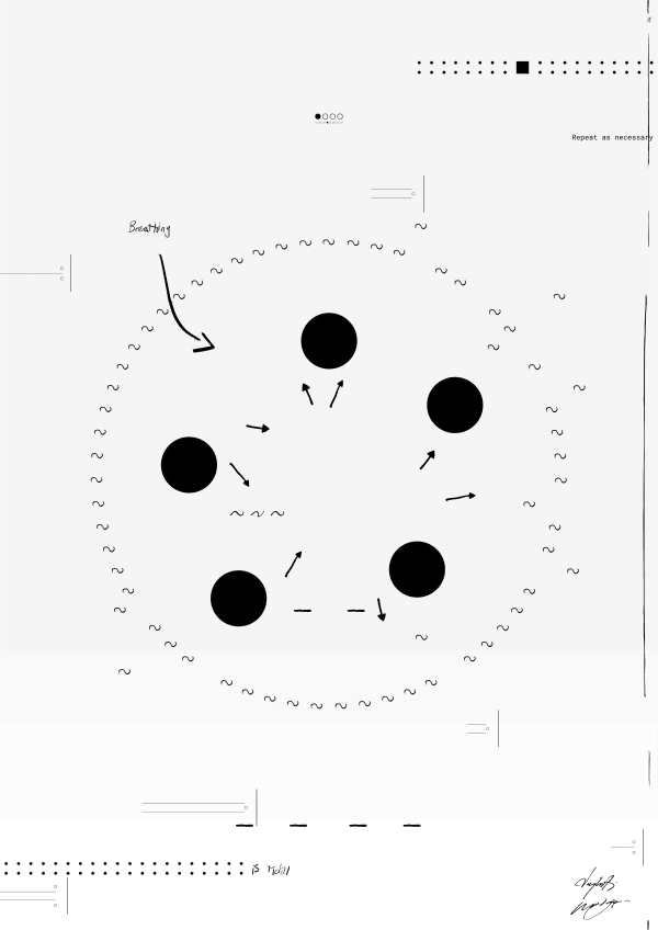 Operator Repeat as necessary #5 - Breathing is tidal, 2025 Unique artwork entirely rendered on-chain, capturing a precise moment within the 27-minute live performance presented at Scorpios Bodrum, Turkey. A unique fine art signed print is available for an additional $375 plus shipping.