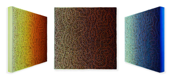Zhuang Hong Yi Eclypse, 2025 Acrylic on rice paper 120 x 120 cm 47 1/4 x 47 1/4 in