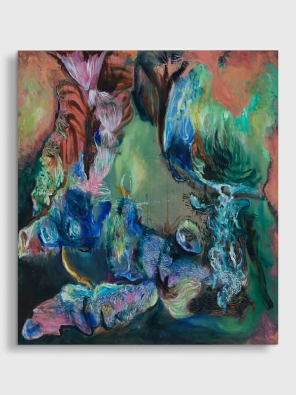 Hannes Schauer Djarum, 2023 Mixed media on Canvas. 175 x 155 cm 68 7/8 x 61 in