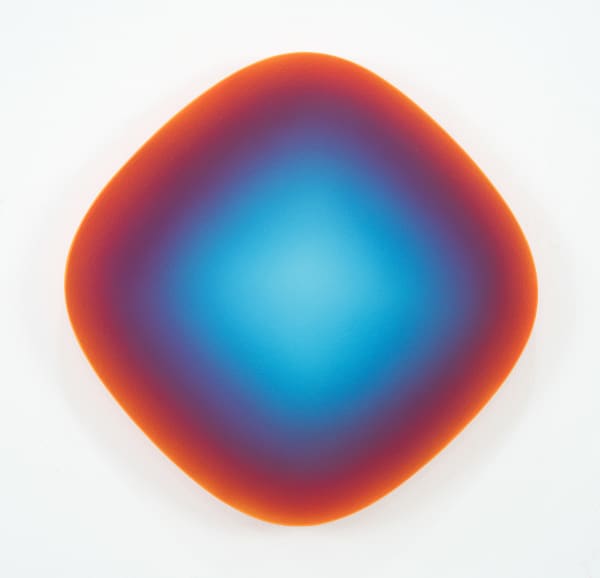 Jan Kaláb, Orange Glow in Blue Field, 2022
