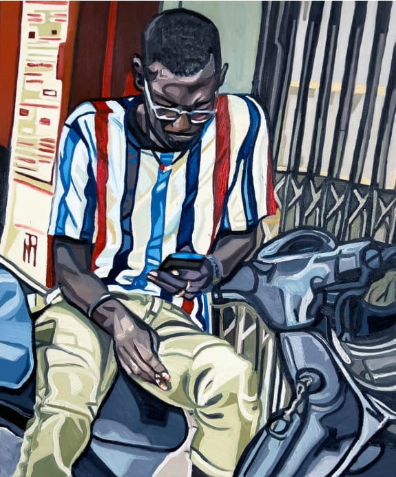 Emily Gillbanks, Taking a Break from Uber Deliveries, 2023