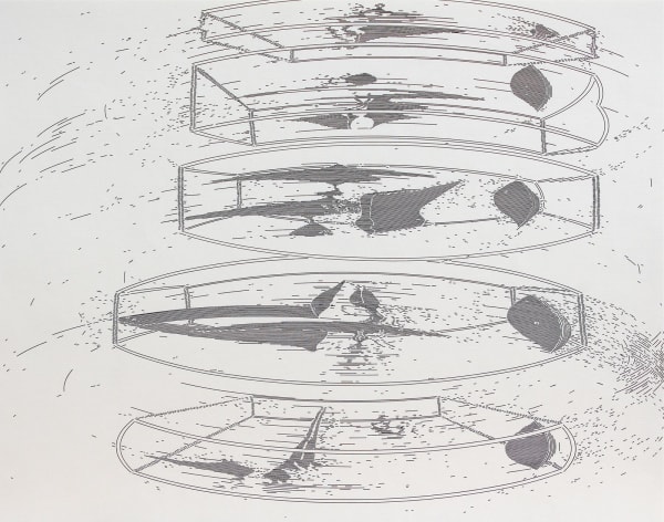 Gerhard Mayer 178, 2000 ink on paper 13 1/2 x 17 1/8 in 34.3 x 43.4 cm