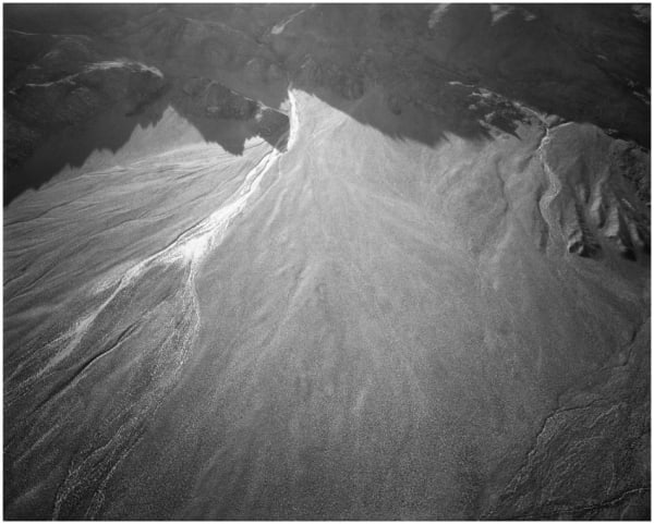 Michael Light Some Dry Space: Slot Canyon at 400', 1900 hours. Deep Springs Valley, CA, June 2001, 2001 pigment inkjet print mounted on aluminum, unframed 40 x 50 inches 101.6 x 127 cms