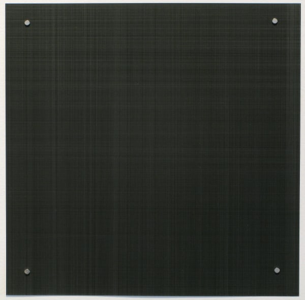 Marietta Hoferer Zipolite, March 21, 2009, 2009 mixed metals and graphite on black clay coated paper 14.125 x 14.125 inches 35.9 x 35.9 cms