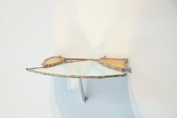 Nicolaus Chaffin LIGHT FIELD 18, 2024 glass, mirror, copper, solder, nails 6 1/2 x 7 in 16.5 x 17.8 cm