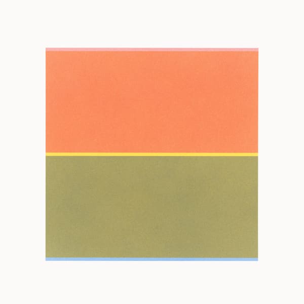 Nicole Phungrasamee Fein ****HOS 17379***21.08.24.01 Pyrrol Red Cadmium Yellow Deep Hue Cobalt Blue, 2021 watercolor on paper 18 x 18 in 45.7 x 45.7 cm