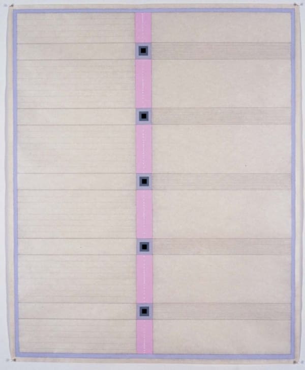 Susan Marie Dopp Pink, Grey into Blacks, 2005 gouache and graphite on mulberry paper 30.375 x 24.375 inches 77.1525 x 61.9125 cms