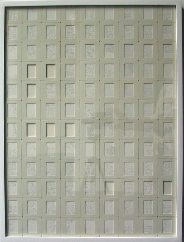 Marco Maggi Windows, 2000 pencil on paper & 108 slide mounts 24 x 18 inches 61 x 45.7 cms