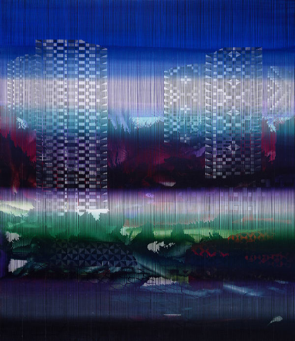 Driss Ouadahi Between Presence and Absence, 2025 acrylic and oil on canvas 59 x 51 1/8 in 150 x 130 cm