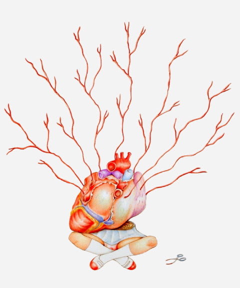 Yuka Yamaguchi my first time, 2007 color pencil on paper 14 x 11 inches 35.6 x 27.9 cms