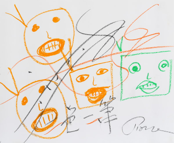 Nam June Paik Untitled, circa 1998 crayon on paper 14 x 17 in 35.6 x 43.2 cm