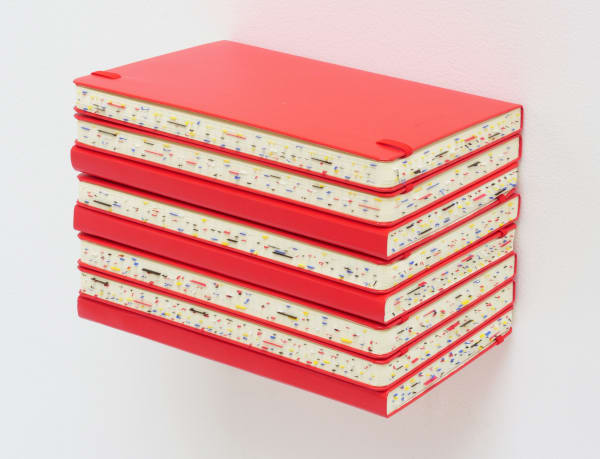 Marco Maggi, Stacking Quotes (Red), 2018