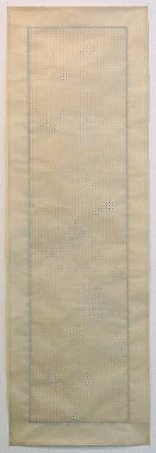 Susan Marie Dopp 3 Step Rule, C.L.P 1, 2005 gouache & graphite on mulberry paper 67 x 21.5 inches 170.18 x 54.61 cms