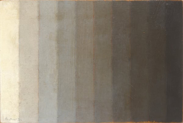 A gradient of 10 vertical stripes fills the canvas. The leftmost panel is the lightest, and the rightmost panel is the darkest.