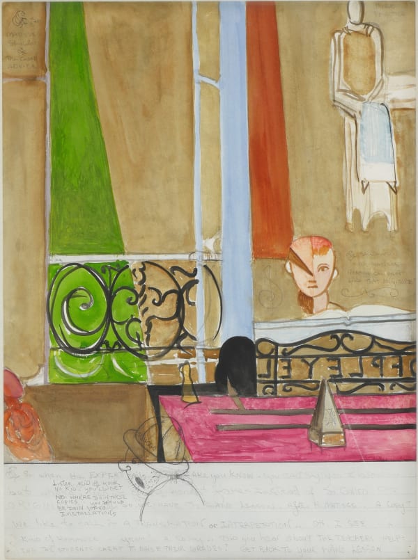 William T. Wiley, Sluggo and Matisse #1, 1999