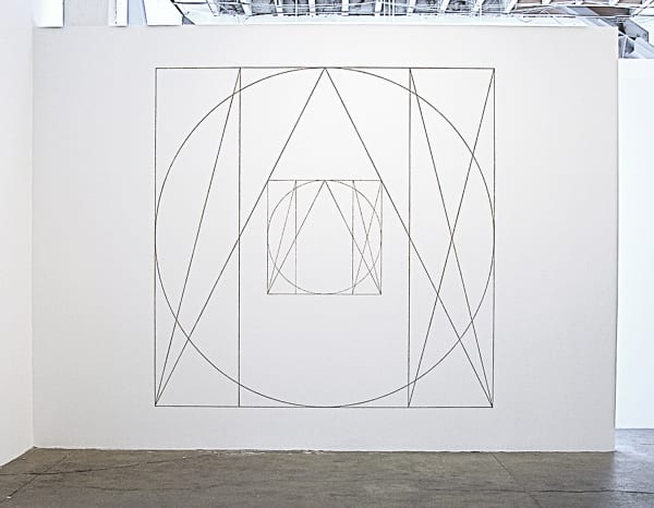 Sol Lewitt WD 293 lithography crayon on wall (per artist's instructions)