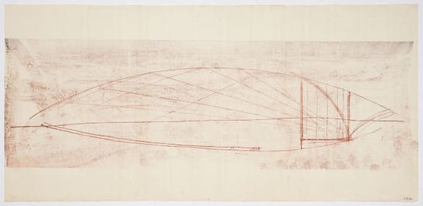 Harry Bertoia Untitled, 1950s ink on Japanese paper 9 1/4 x 20 in 23.5 x 50.8 cm