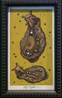 Ruth Marten Elf Light, 2009 altered intaglio, gems 10.5 x 7.625 inches framed 26.7 x 19.4 cms