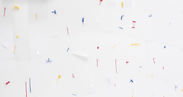 Marco Maggi Vertical Hotbed (Side B), 2014 color acid free stickers on Sintra 4 x 8 feet