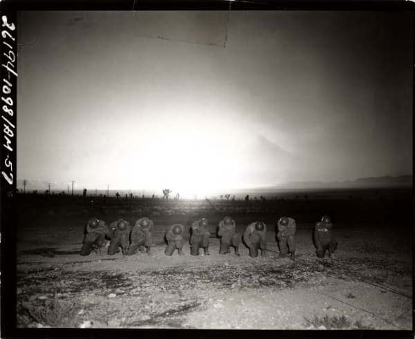 Michael Light 100 SUNS: 023, 024 SMOKY (diptych), 2003 pigment print mounted on aluminum, framed with non-reflective glass 28 x 19 inches 71.12 x 48.26 cms
