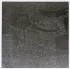 Marco Maggi Square Pencil, 2009 graphite on graphite, plexiglas 31 x 31 inches 78.7 x 78.7 cms