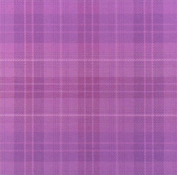 Heavily layered and textured pink and purple oil paint on canvas creates a madras pattern inspired by the dress suit worn by Laura Bush on her meeting with Hilary Clinton in December eighteenth two thousand
