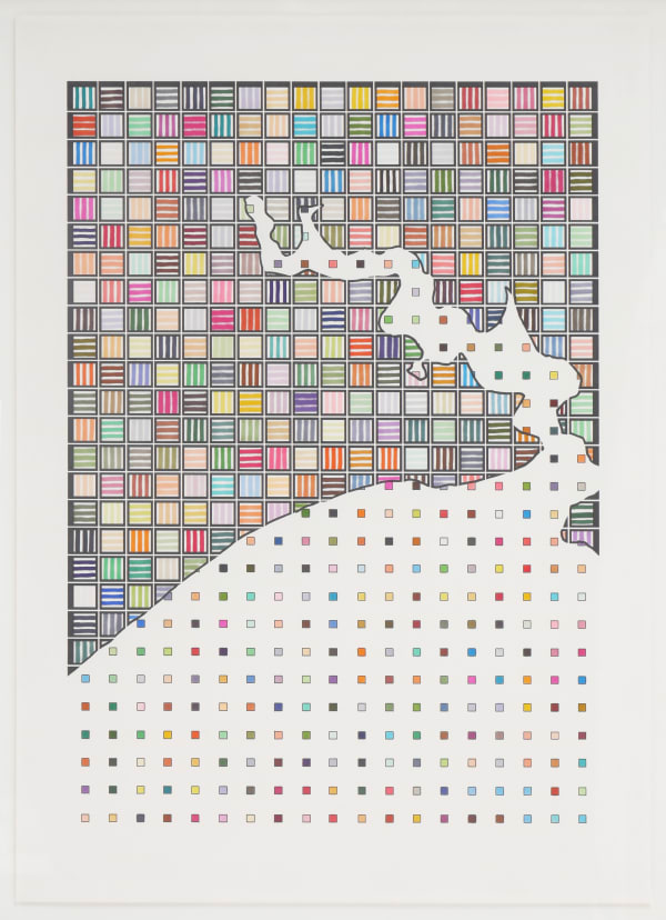 Lordy Rodriguez Sparrow's and Carr's Beach, 2022 ink on paper 30 x 21 1/2 in 76.2 x 54.6 cm
