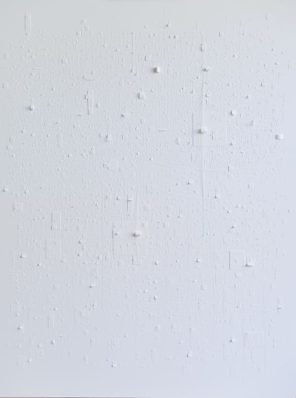 Marco Maggi, Waiting to Surface (white on white), 2019
