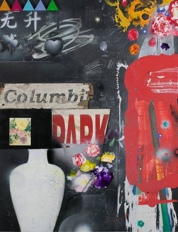 Raymond Saunders Untitled 2007, 2007 mixed media on board 53 x 41 inches