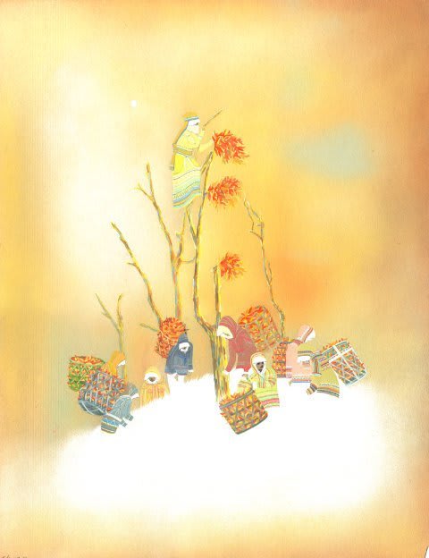 Rachell Sumpter Off the Shores of Orion, 2008 gouache and pastel on paper 14 x 10 3/4 in 35.6 x 27.3 cm