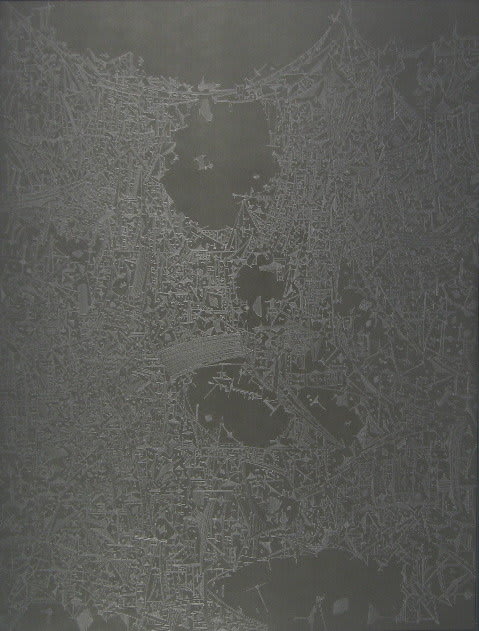 Marco Maggi City Light, 2003 pencil on black clayboard 20 x 16 inches 50.8 x 40.64 cms