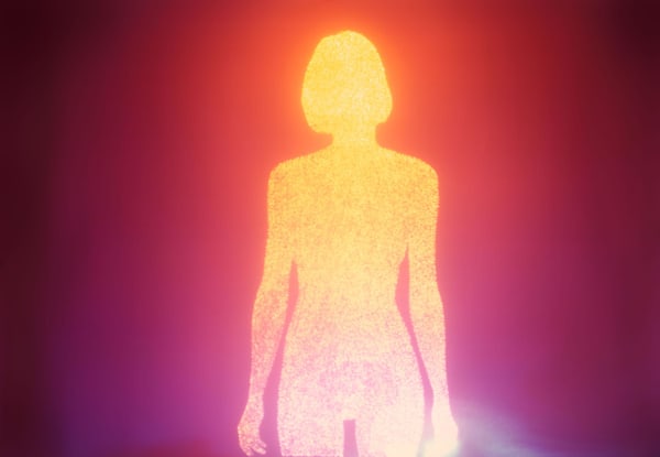 silhouette of woman standing from Tetrarch series by Christopher Bucklow