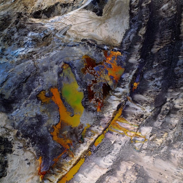 orange and green water at the Berkeley Mine in Butte, Montana, by David Maisel