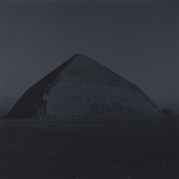 Bent Pyramid in Dashur, Cairo, Egypt toned blue, by Lynn Davis