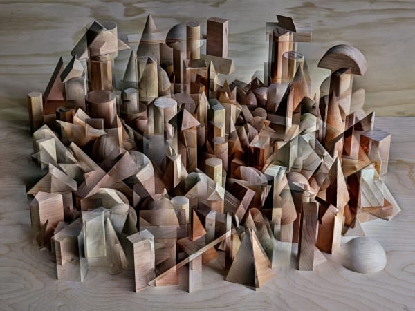Abelardo Morell Wood Block Construction #1, for Steve Reich, 2021